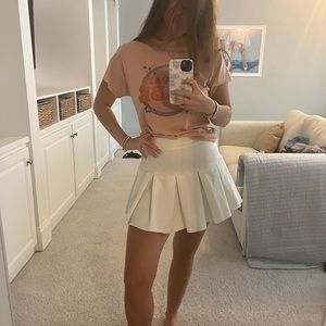 WHITE TENNIS SKIRT